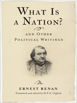 cover image of What Is a Nation? and Other Political Writings